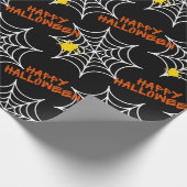 Papier Cadeau Halloween Black Spider Web (Coin)