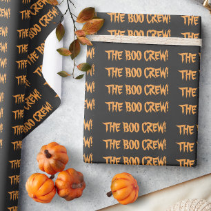 Papier cadeau Halloween Boo Crew pour enfants