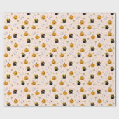 Papier Cadeau Halloween Candy Star (Plat)