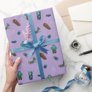Papier Cadeau Halloween Caractère Motif Enveloppe cadeau 🦇 🕸️