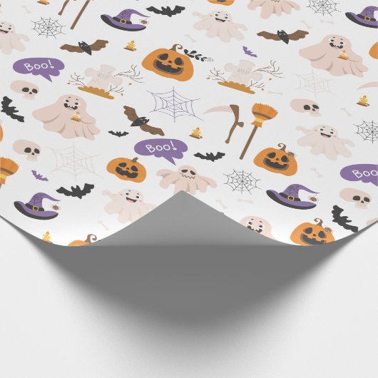 Papier Cadeau Halloween Cartoon Pattern (Coin)