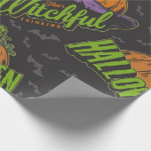 Papier Cadeau Halloween c'est le Motif de la pensée sordide (Coin)