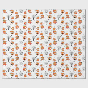 Papier cadeau Halloween Chauve-souris bébé sucré e