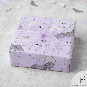 Papier cadeau Halloween Chauves-souris Mignonnes V