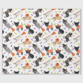 Papier Cadeau Halloween Chihuahua (Plat)