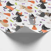 Papier Cadeau Halloween Chihuahua (Coin)