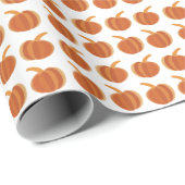 Papier Cadeau Halloween Citrouille Automne Automne Halloween (Coin rond)