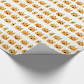 Papier Cadeau halloween citrouille emojis (Coin)
