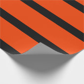 Papier Cadeau Halloween classique orange et crayon noir (Coin)