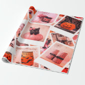 Papier Cadeau Halloween Collage Soft Feminine (Déroulé)