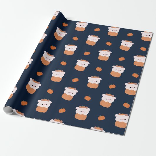 Papier Cadeau Halloween de la vache (Déroulé)