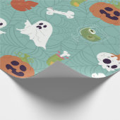 Papier Cadeau halloween déplaisant cocktail fantôme citrouille (Coin)