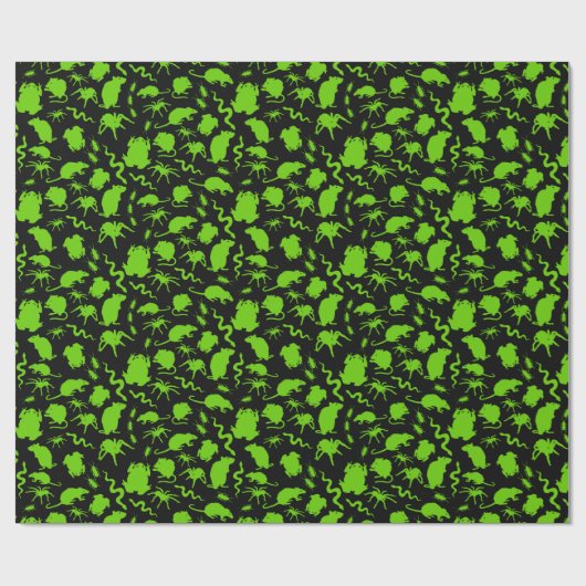 Papier Cadeau Halloween Déplaisant Crawlies Rats Toads Araignées (Plat)