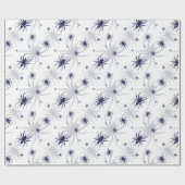 Papier Cadeau Halloween Déplaisant Spider noir blanc (Plat)