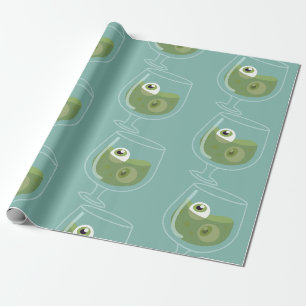 Papier Cadeau halloween déplaisants yeux de cocktail éffrayants