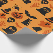 Papier cadeau Halloween éffrayant - classique (Coin)