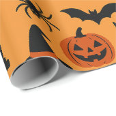 Papier cadeau Halloween éffrayant - classique (Coin rond)
