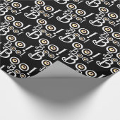 Papier cadeau Halloween enveloppant Cute BOO (Coin)