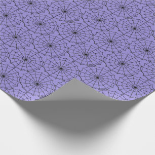 Papier Cadeau Halloween enveloppant papier-araignée Webs