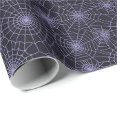 Papier Cadeau Halloween enveloppant papier-araignée Webs (Coin rond)