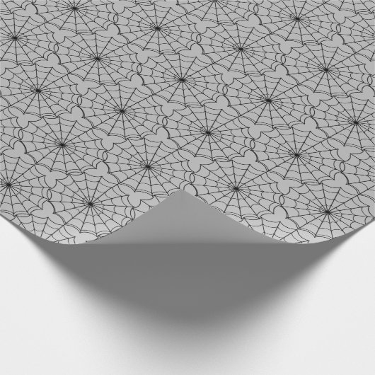 Papier Cadeau Halloween enveloppant papier-araignée Webs (Coin)