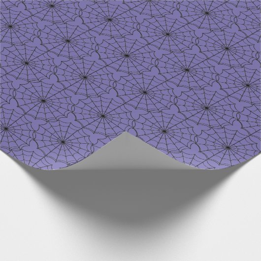Papier Cadeau Halloween enveloppant papier-araignée Webs (Coin)