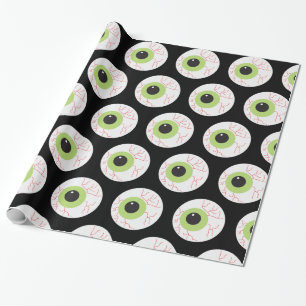 Papier Cadeau Halloween Eyeball effrayant