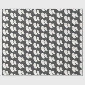 Papier Cadeau Halloween fantôme Éffrayant (Plat)