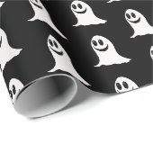 Papier Cadeau Halloween fantôme mignon (Coin rond)