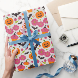 Papier Cadeau Halloween festive   Cupcakes, Citrouille & chauves