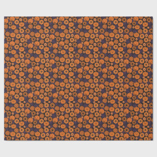 Papier Cadeau Halloween floral