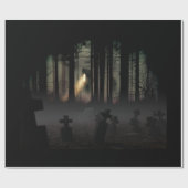 PAPIER CADEAU HALLOWEEN FOREST CEMENTERS (Plat)