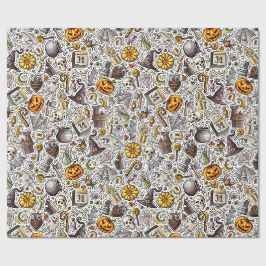 Papier Cadeau Halloween Fun (Plat)