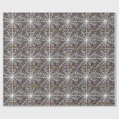 Papier Cadeau Halloween Ghouls & Goblins dans un Spiderweb (Plat)