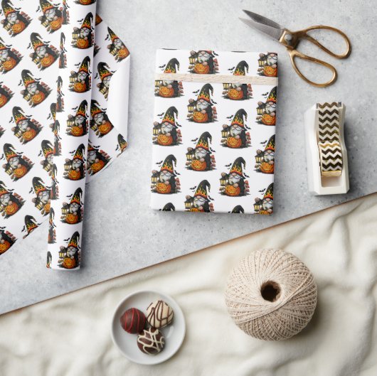 Papier Cadeau Halloween Gnome Wrapping Paper (Artisanat)