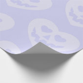 Papier Cadeau halloween goth valentine coeur déplaisant pourpre (Coin)