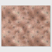 Papier Cadeau Halloween gothique rose (Plat)