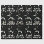 Papier Cadeau Halloween gothique Saisons de Noël Creeps  (Plat)