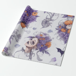 Papier Cadeau Halloween gothique vintage