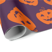 Papier Cadeau Halloween Group Patterns (Coin rond)