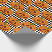 Papier Cadeau Halloween heureux Motif Citrouille (Coin)
