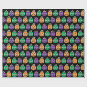 Papier Cadeau Halloween Jack-o'-lantern Candy Pail (Plat)