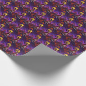 Papier Cadeau Halloween Jack Russell Vampire Citrouilles effroi (Coin)