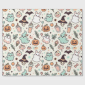 Papier Cadeau Halloween Kawii Pastel (Plat)