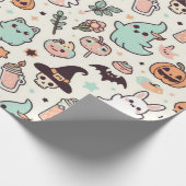 Papier Cadeau Halloween Kawii Pastel (Coin)