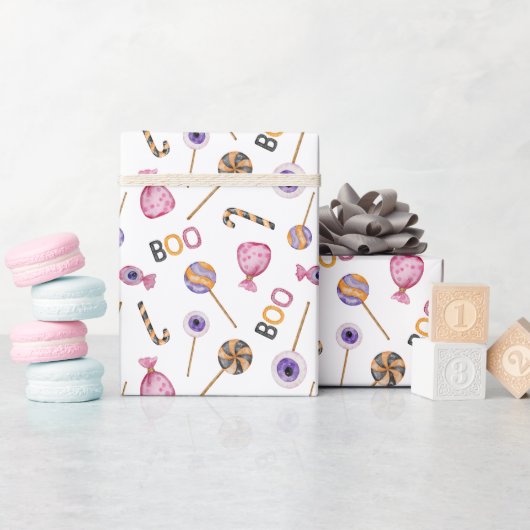 Papier Cadeau Halloween Little boo (Baby Shower)