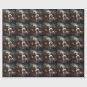 Papier Cadeau Halloween maltais effrayant (Plat)