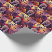 Papier Cadeau Halloween maltaise Vampire Citrouilles effroi (Coin)