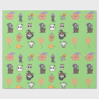 Papier Cadeau Halloween mignon chibi