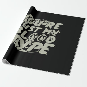 Papier Cadeau Halloween Parti sang
